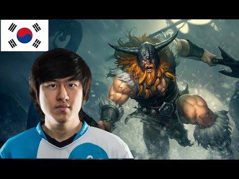 RUSH (KR Challenger Rank 1)  Olaf Jungle vs Nocturne - Patch 8.6