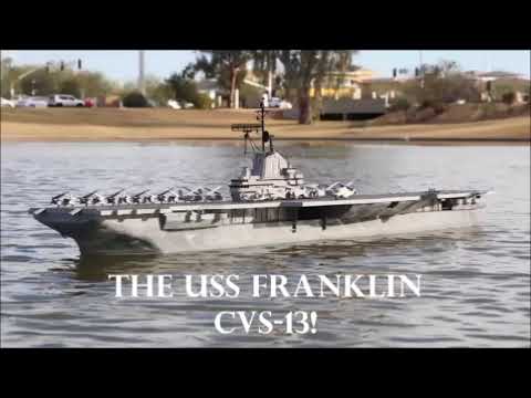 USS Franklin CV-13 returns to sea! In 1:125 scale