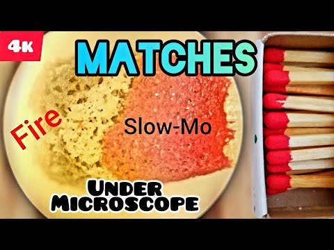 Lighting Matches Under Microscope