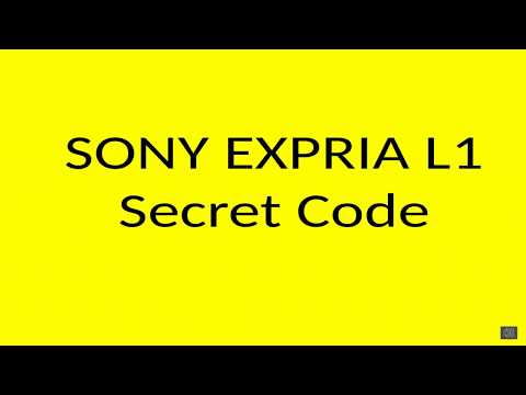 Sony Expria L1 secret Code