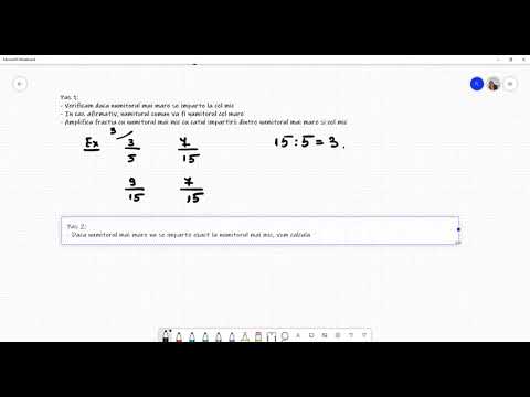 Lectia 7 Matematica - Aducerea fractiilor la acelasi numitor