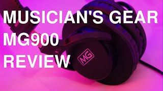 Video thumbnail for Musician's Gear MG900 Studio Headphones Review by ZoommaiR