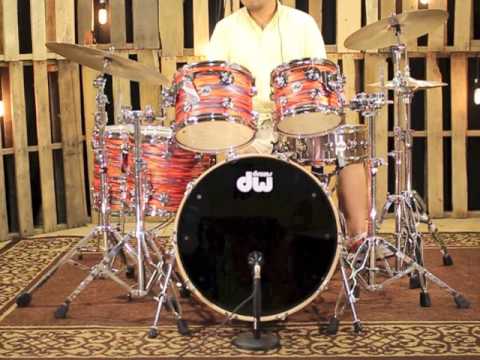 DW Collectors 6 Piece Shell Pack, Tiger Oyster FinishPly
