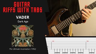 Vader - Dark Age - Guitar riffs with tabs / cover / lesson