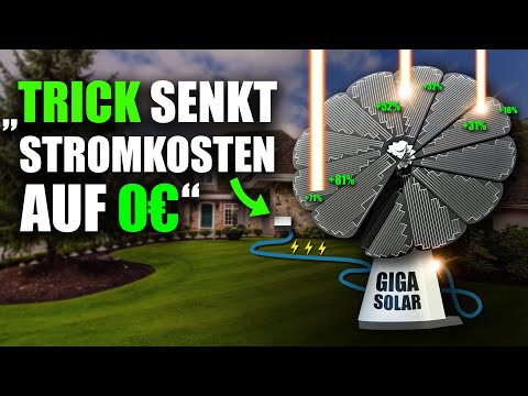 Unbelievable! 0€ electricity costs with the solar flower! 100% self-sufficiency!