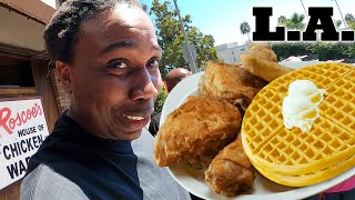 Trying Roscoe's Chicken And Waffles In California