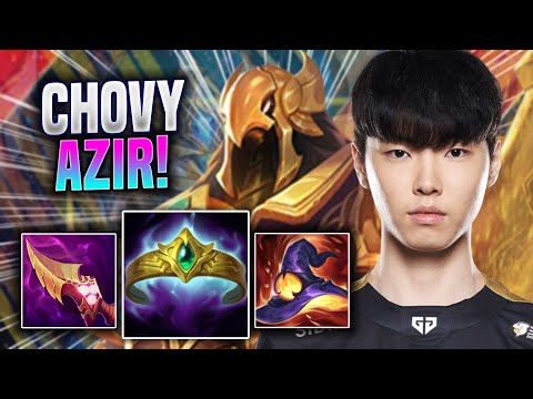 CHOVY IS A GOD WITH AZIR! - GEN Chovy Plays Azir MID vs Akali! | Season 2022