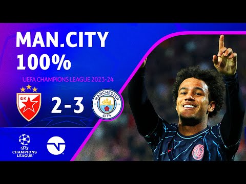 Gols e lances de Estrela Vermelha x Manchester City