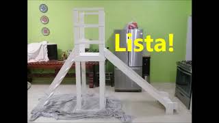 Resbaladilla de madera DIY