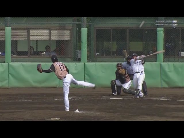 【ファーム】代打のライオンズ・駒月が勝ち越しタイムリー!! 2018/7/9 L-F(ファーム)