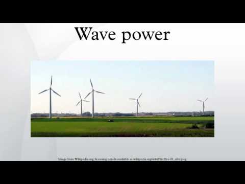 Wave power