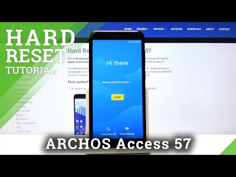 How to Hard Reset ARCHOS Access 57 - Bypass Screen Lock by Recovery Mode | Delete Data