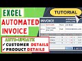 Create A One Click Automated Invoice In Excel NO VBA Including Customer Inventory Management