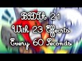 BFDIA 21 With 23 Effects Every 60 Seconds 10 000 Subscribers Special