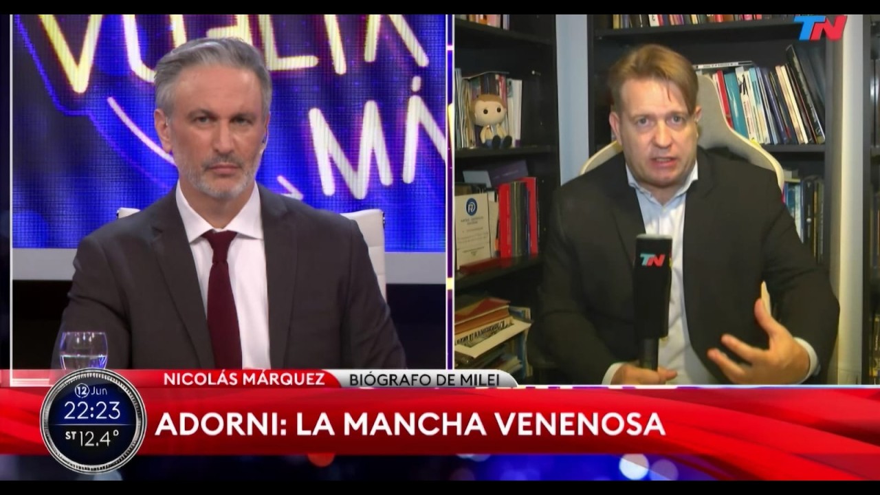 DEBATE: "Lamento haber tenido razón sobre Adorni". Nicolás Márquez en TN