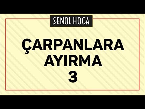 ÇARPANLARA AYIRMA 3 | ŞENOL HOCA