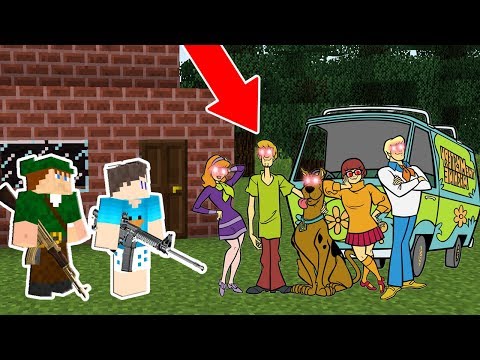 DESAFIO DA BASE VS SCOOBY-DOO DO MAL NO MINECRAFT!! SOBREVIVEMOS A MALDIÇÃO??