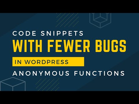 PHP Aonymous functions in WordPress Code Snippets