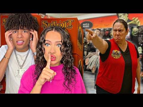 24 Hours OVERNIGHT In Spirit Halloween!! ft. Kane Bailey