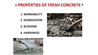 Properties of fresh concrete||Concrete technology