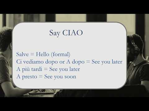 Italian Lesson | say CIAO | Italian lesson for beginners 6