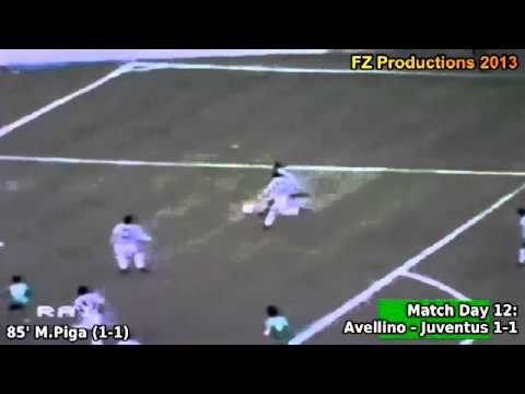 Serie A 1980-1981, day 12 Avellino - Juventus 1-1 (Piga goal)