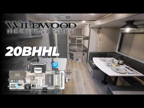 Thumbnail for Tour the 2023 Heritage Glen 20BHHL Travel Trailer by Forest River Video