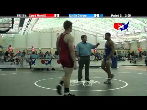University Nat`ls FS  84 KG / 185 lbs: Jared Merritt vs. Austin Coburn