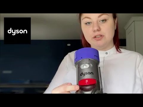 How do I empty and clean the bin on my Dyson V8?