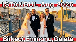 Turkiye🇹🇷Istanbul 2026,Sirkeci,Eminonu Bazaar,Galata Bridge,Street Lif