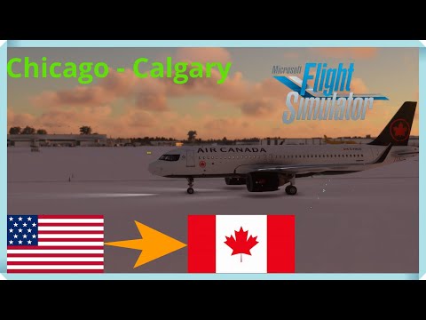 FLYING AROUND THE WORLD - Snow! Chicago to Calgary Montage | Ep.4 | Microsoft Flight Simulator