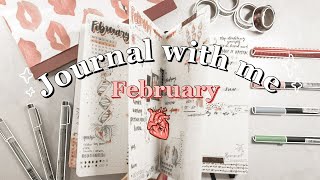 Journal with me ✍ | Anatomy themed  🧠 | February Bullet Journal Setup 2021
