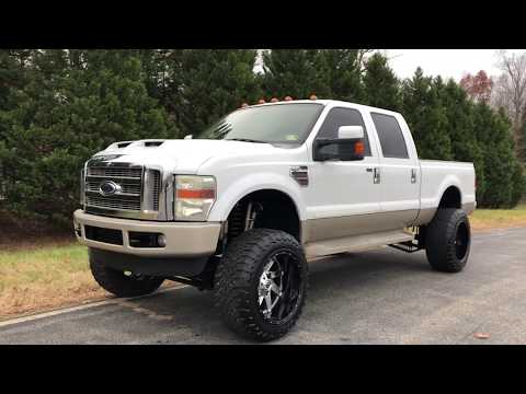 Lifted 2008 Ford F250 powerstroke diesel only 37,000 original miles and now for sale fabtech kit