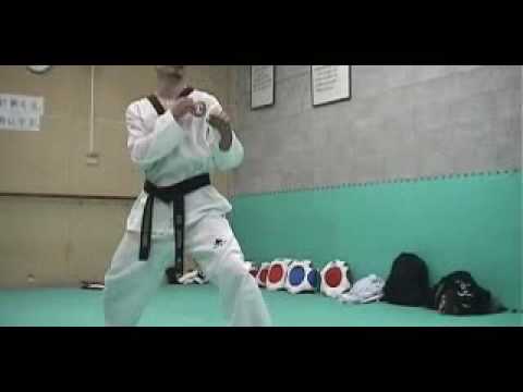 540キック　テコンドー 540度蹴り