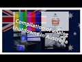 Compilation Of Analog Shutdowns In Australia