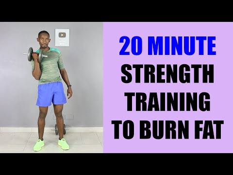 30 Minute Dumbbell Strength Training for Fat Loss Full Body Workout  250 Calories 