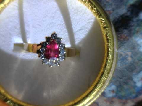 14k Natural 1 Ct Ruby Ring w/
