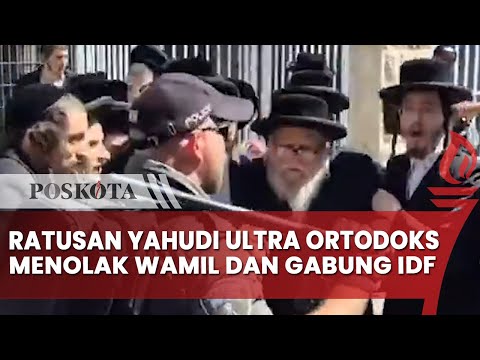 Ratusan Yahudi Ultra Ortodoks Kembali Berdemo dan Menolak Wajib Militer dan Gabung IDF