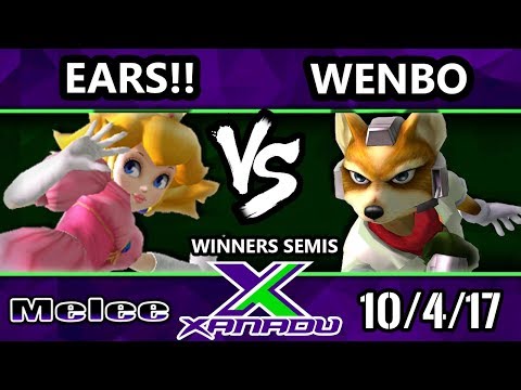 S@X 222 Melee - Ears!! (Peach) Vs. Wenbo (Fox) - Smash Melee Winners Semis - SSBM