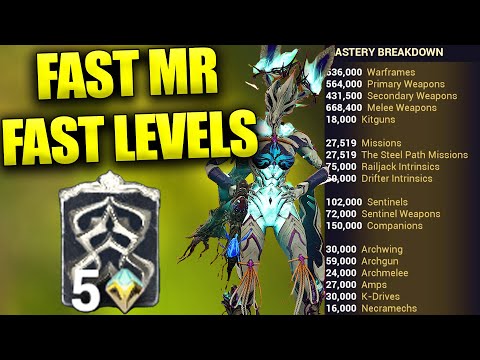 HOW TO FARM MASTERY RANK FAST IN 2025! WARFRAME BEST LEVELING AFFINITY SPOTS