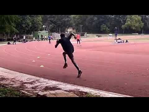 New high jump approach technique.