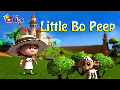 Little Bo Peep Has Lost Her Sheep with Lyrics | LIV Kids Nursery Rhymes and Kids Songs | HD