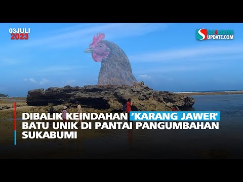Dibalik Keindahan "Karang Jawer' Batu Unik di Pantai Pangumbahan Sukabumi