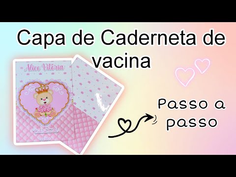 how to make personalized vaccination record covers / STEP BY STEP ✅
