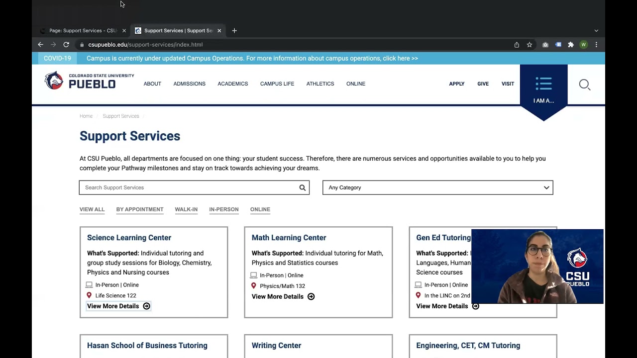 How to edit Support Services