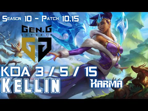 Gen Kellin KARMA vs BARD Support - Patch 10.15 KR Ranked