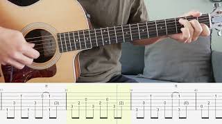 Freedom - Ed Sheeran (Album Play) - Guitar Tutorial + TABS on screen