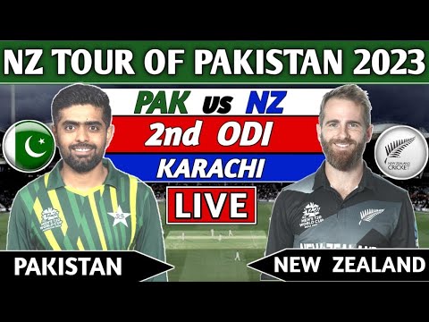 PAKISTAN vs NEW ZEALAND 2nd ODI MATCH LIVE COMMENTARY | PAK vs NZ MATCH LIVE | CRICKET MATCH LIVE