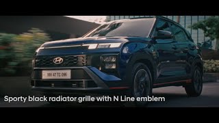 Hyundai CRETA N Line | Sporty black radiator grille with N Line emblem