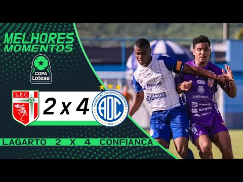 LAGARTO 2 x 4 CONFIANÇA | 1ª FASE | 4ª RODADA | COPA GOVERNO DO ESTADO DE SERGIPE 2025